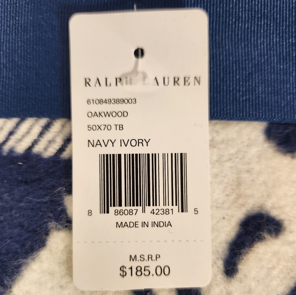 NWT Ralph Lauren Polo Oakwood Big Pony Throw - Picture 2 of 13